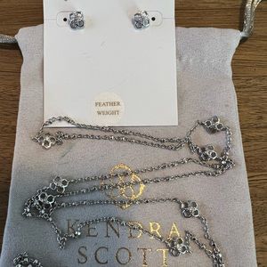 Kendra Scott Silver Rue Set